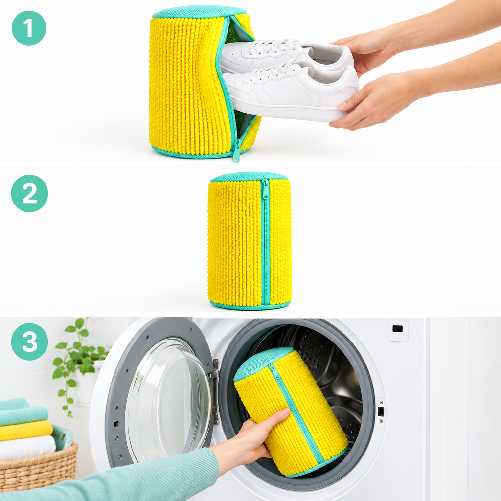 Solefresh Wash Bag Correct Usage Steps